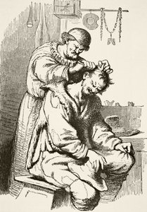 A doctor performing an operation, from 